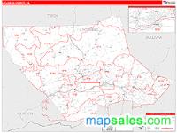Lycoming County, PA Wall Map Zip Code