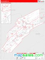 Mifflin County, PA Wall Map Zip Code