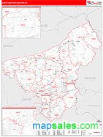 Northampton County, PA Wall Map Zip Code