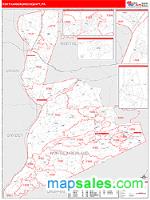 Northumberland County, PA Wall Map Zip Code
