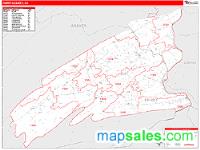 Perry County, PA Wall Map Zip Code