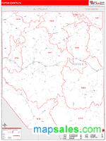 Potter County, PA Wall Map Zip Code