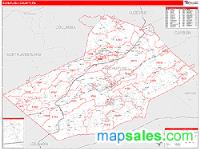 Schuylkill County, PA Wall Map Zip Code