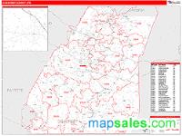 Somerset County, PA Wall Map