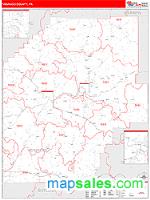 Venango County, PA Wall Map Zip Code
