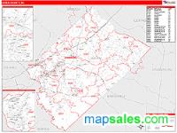 Aiken County, SC Wall Map Zip Code