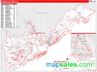 Charleston County, SC Wall Map Zip Code