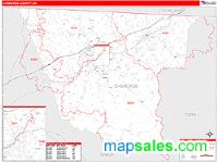 Cherokee County, SC Wall Map Zip Code