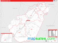 Clarendon County, SC Wall Map Zip Code