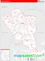 Colleton County, SC Wall Map Zip Code