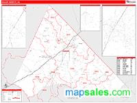 Dillon County, SC Wall Map Zip Code
