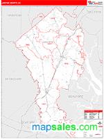 Jasper County, SC Wall Map Zip Code