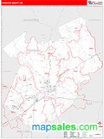 Kershaw County, SC Wall Map Zip Code