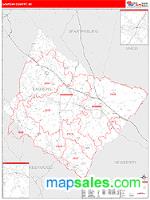 Laurens County, SC Wall Map Zip Code
