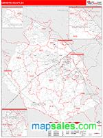 Lexington County, SC Wall Map Zip Code