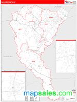 Marion County, SC Wall Map Zip Code