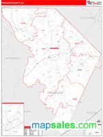 Marlboro County, SC Wall Map Zip Code