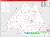 Newberry County, SC Wall Map Zip Code