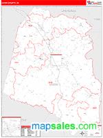 Union County, SC Wall Map Zip Code