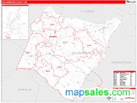 Williamsburg County, SC Wall Map Zip Code