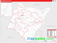 Williamsburg County, SC Wall Map