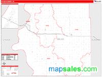 Brule County, SD Wall Map Zip Code