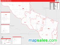Charles Mix County, SD Wall Map Zip Code