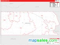 Corson County, SD Wall Map Zip Code