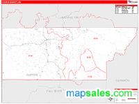 Custer County, SD Wall Map Zip Code