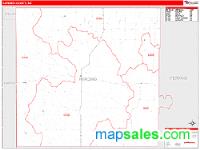 Harding County, SD Wall Map Zip Code