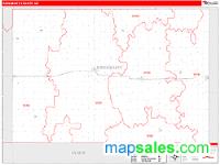 Kingsbury County, SD Wall Map Zip Code