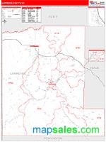 Lawrence County, SD Wall Map Zip Code