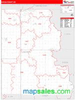 Lincoln County, SD Wall Map Zip Code