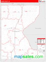 Roberts County, SD Wall Map Zip Code