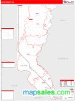 Union County, SD Wall Map Zip Code