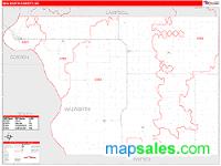 Walworth County, SD Wall Map Zip Code