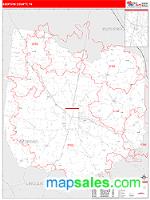 Bedford County, TN Wall Map Zip Code