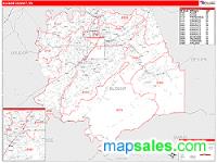 Blount County, TN Wall Map Zip Code