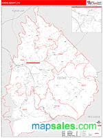Cocke County, TN Wall Map Zip Code
