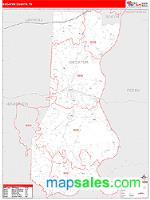 Decatur County, TN Wall Map Zip Code