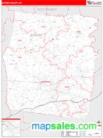 Dickson County, TN Wall Map Zip Code