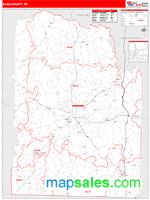 Giles County, TN Wall Map Zip Code