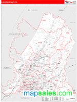Hamilton County, TN Wall Map