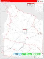 Haywood County, TN Wall Map Zip Code