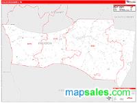 Houston County, TN Wall Map