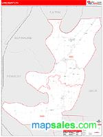 Lake County, TN Wall Map Zip Code