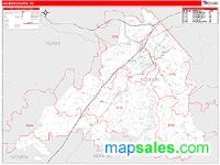 Loudon County, TN Wall Map Zip Code