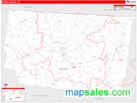 Macon County, TN Wall Map Zip Code