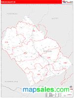 Morgan County, TN Wall Map Zip Code
