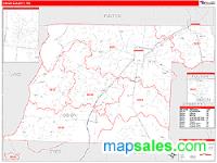 Obion County, TN Wall Map Zip Code